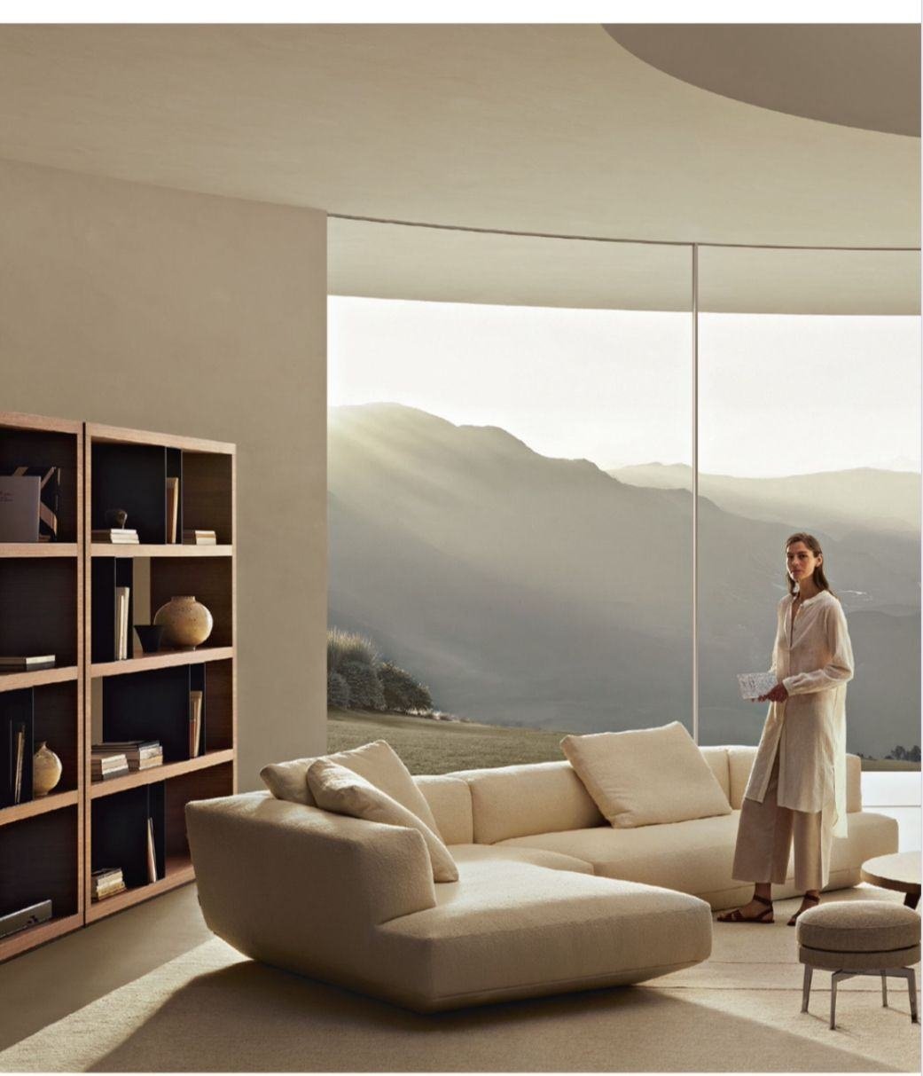 Interior com vista para as montanhas